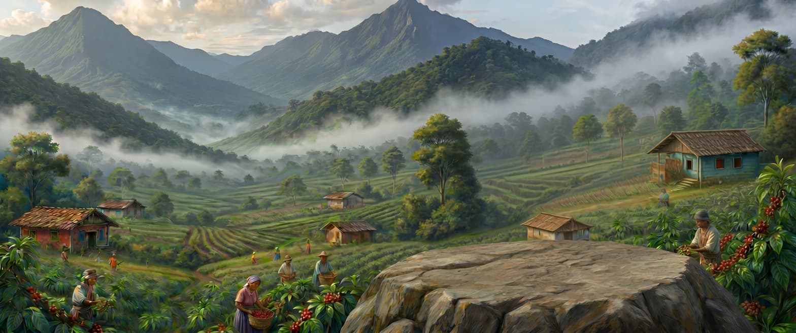 Honduran coffee landscape